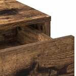 vidaXL Coiffeuse Chêne fumé 50 x 41 x 135 cm Bois d'ingénierie