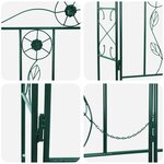 vidaXL Arche de jardin Uni Vert 115 x 37 x 226 cm