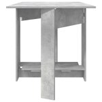 vidaXL Table à dîner 138 x 70 x 73 5 cm Bois d'ingénierie Gris béton