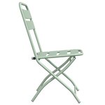 vidaXL Chaises de jardin pliantes 2 Pièces Vert menthe 42x52x82 cm Acier revêtue de poudre