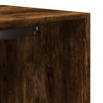 vidaXL Garde-robe chêne fumé 80x50x200 cm bois d'ingénierie