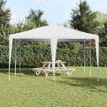 vidaXL Tente de fête Blanc 400 x 400 x 266 cm Polyester  Acier