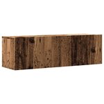 vidaXL Meuble TV mural vieux bois 100x30x30 cm bois d'ingénierie