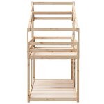 vidaXL Lit superposé sans matelas 90x200 cm bois de pin massif