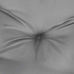 vidaXL Coussin de banc de jardin gris 120x(50+50)x7 cm tissu oxford