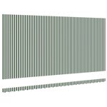 vidaXL Toile de rechange pour store banne Vert et blanc 600 × 350 cm
