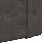 vidaXL Tête de lit suspendue Noir PU antique