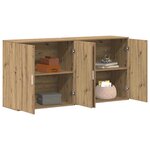 vidaXL Buffet 2 Pièces Chêne artisanal 79 x 38 x 80 cm Bois d'ingénierie