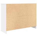 vidaXL Buffet avec tiroir blanc 101x35x76 cm bois d'ingénierie