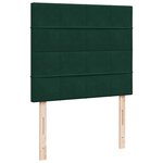 vidaXL Sommier à lattes de lit avec matelas vert foncé 120x190 cm