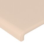 vidaXL Cadre de lit avec tête de lit Cappuccino 140x200 cm Similicuir