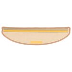 vidaXL Tapis d'escalier auto-adhésifs 15 Pièces Marron clair 65x21x4 cm