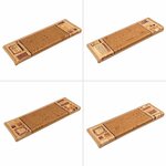 vidaXL Tapis d'escalier autocollants 15 Pièces 65x21x4 cm Beige