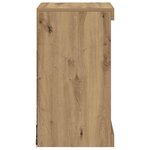 vidaXL Buffet LED Chêne artisanal 41 x 37 x 67 cm Bois d'ingénierie