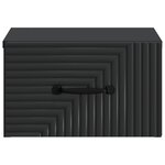 vidaXL Cabinet de chevet mural Noir 34 5 x 33 x 20 cm