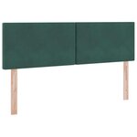 vidaXL Lit de Rangement avec matelas Vert foncé 140 x 200 cm Velours
