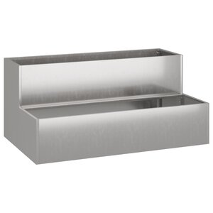 vidaXL Pot de jardin à deux niveaux 100x60x45 cm Acier inoxydable