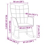 Chaise relaxante vidaXL en tissu laineux rose