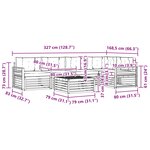 vidaXL Ensemble de canapés d'extérieur 6 pc Blanc et gris clair