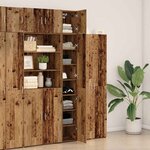 Meuble de rangement étroit vidaXL Vieux bois 30x42.5x225 cm Bois ingé