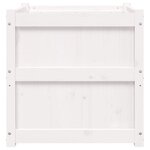 vidaXL Jardinière blanc 60x60x60 cm bois de pin massif
