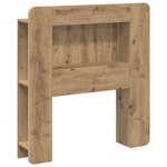 vidaXL Cabinet de Tête de Lit Chêne artisanal 80 cm Bois d’ingénierie