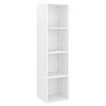 vidaXL Ensemble de meuble TV 2 Pièces Blanc Aggloméré