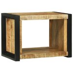 vidaXL Cube Mural Marron 55 x 35 x 40 cm Bois de mangue massif