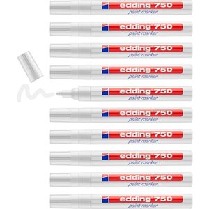 Marqueur Peinture 750 Blanc Pointe Ronde 2-4 mm x 10 EDDING