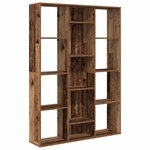 vidaXL Séparateur de pièce/bibliothèque vieux bois 100x24x140 cm
