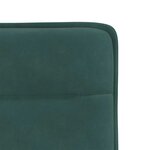 vidaXL Chaises à manger lot de 2 Vert foncé Velours