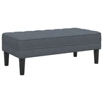vidaXL Banc vieXL Gris foncé 113 cm Velours