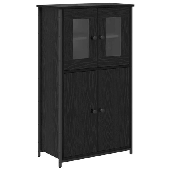 vidaXL Haut Armoire Chêne noir 62 x 32 x 106 5 cm Bois d'ingénierie
