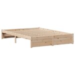 vidaXL Cadre de lit sans matelas 120x190 cm bois de pin massif