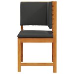 vidaXL Chaise de jardin Marron 50 x 50 x 91cm Bois d'acacia massif