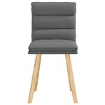 vidaXL Chaises à manger lot de 2 gris foncé tissu