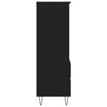 vidaXL Buffet haut Noir 40x36x110 cm Bois d'ingénierie