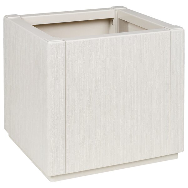 Jardinier vidaXL Blanc 36x36x35 cm PP
