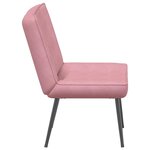 vidaXL Chaise de relaxation rose 64x74x84 cm velours
