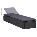 vidaXL Ensemble à manger d'extérieur 9 Pièces Résine tressée Noir