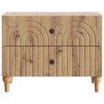 vidaXL Cabinet de chevet Chêne artisanal 62 x 34 5 x 48 cm