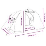 vidaXL Serre avec cadre en acier blanc 6 m² 3x2x2 m