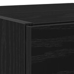 vidaXL meuble sous lavabo Chêne Noir 78x37x59 cm Bois d'ingénierie