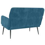 Banc banquette bleu 108 x 79 x 79 cm velours 02_0010572