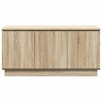 vidaXL Meuble TV avec LED Chêne sonoma 100 x 38 x 49 cm
