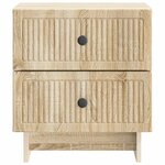 vidaXL Cabinet de chevet 2 Pièces Chêne Sonoma 43 x 34 5 x 47 5 cm