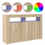 vidaXL Buffet Chêne sonoma 116 x 30 x 75 cm Bois d'ingénierie
