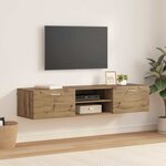 vidaXL Cabinet en Bois avec tiroir Chêne artisanal 150 x 39 x 30 cm