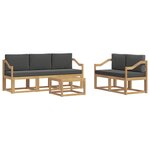vidaXL Ensemble de canapés d'extérieur 6 pc