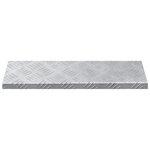 vidaXL Marches d'Escalier en Alu 10 Pièces Antidérapantes 60x18 cm